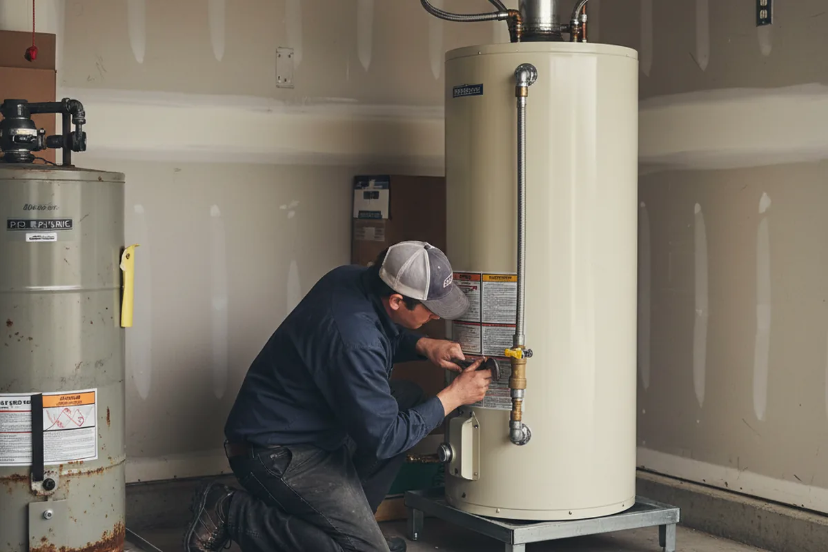 Water heater and shutoff valve replacement in Little Silver